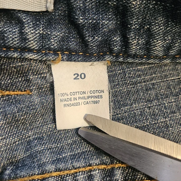 Old Navy Denim Blue Jeans Women's Size 20 Medium Wash Y2K Fall 2002 - Picture 10 of 14